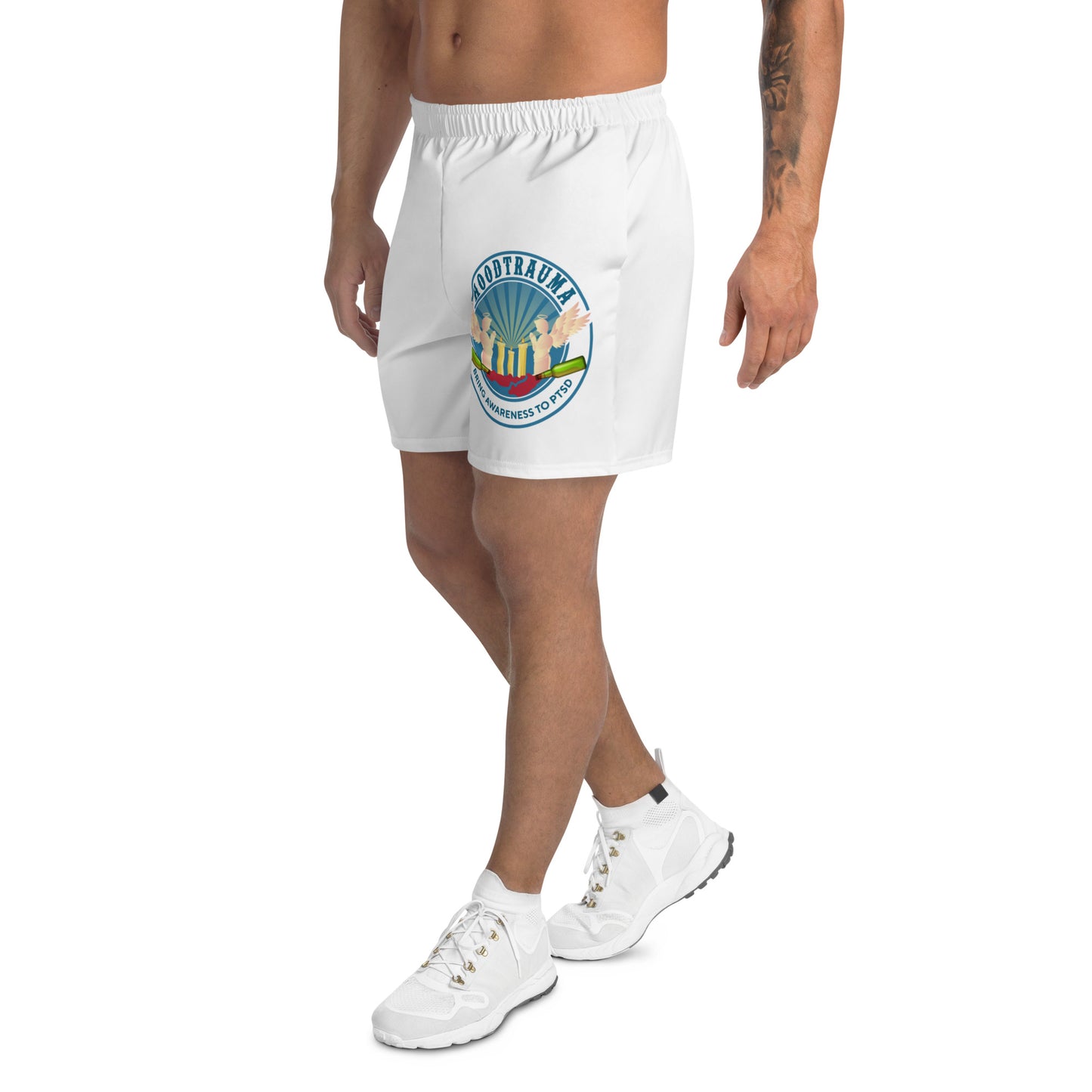 PTSD Awareness Men's Athletic Long Shorts