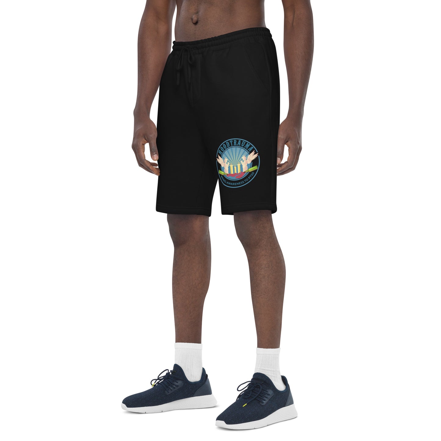 PTSD Awareness Men's Fleece Shorts